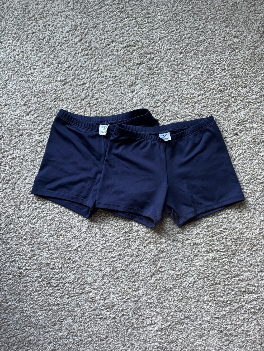 Navy Blue Spandex Shorts
